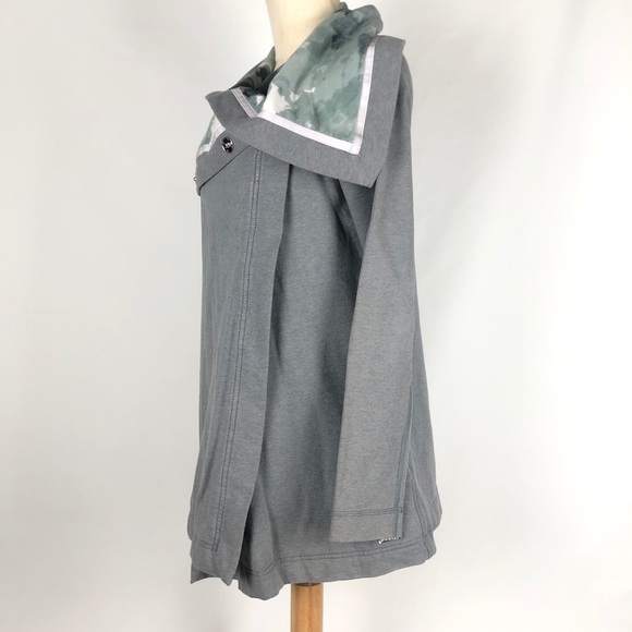 Lululemon Savasana Wrap Cotton Blend Snap Button Jacket Size 4 - Picture 4 of 7